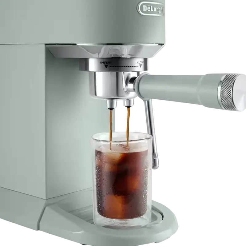 Кофеварка рожковая DeLonghi EC890GR, 1450Вт, Зелёный