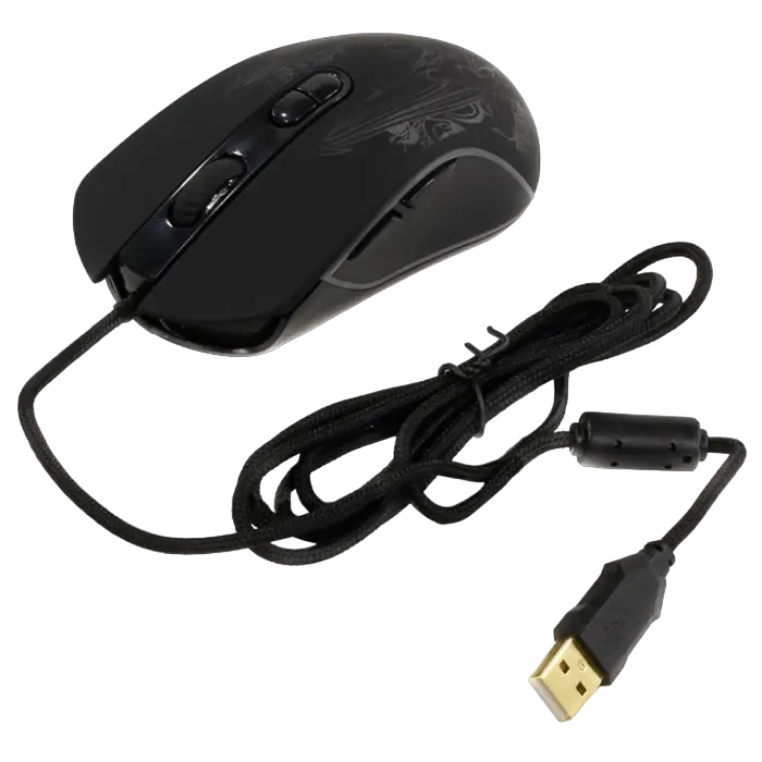 Игровая мышь QUMO Gothic Проводное Чёрный