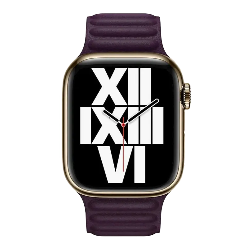 Ремешок для часов Apple Watch 38/40/41/42 mm Leather Link Вишнёвый