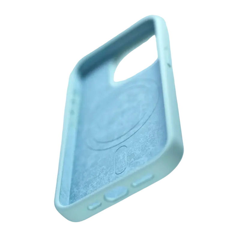 Husă Etteri Apple iPhone 14 Silicone Mag case Silicone Case with MagSafe Albastru deschis