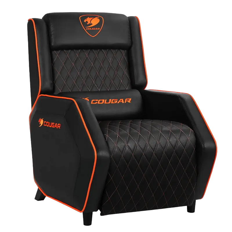 Игровое кресло Cougar Ranger ПВХ Кожа Черный/Оранжевый