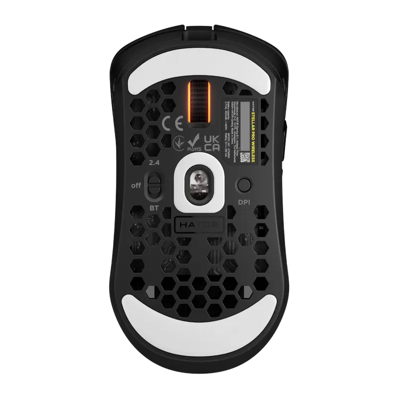 Gaming Mouse HATOR Stellar PRO Fără fir,Cu fir Negru