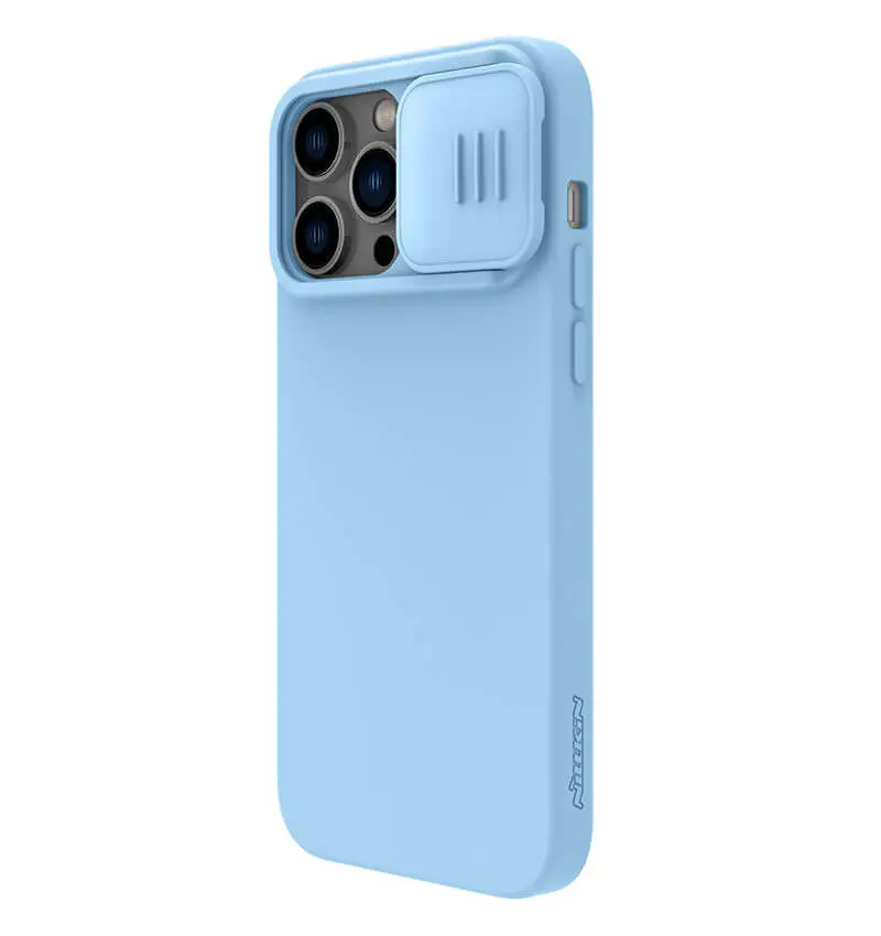 Husă Nillkin Apple iPhone 14 Pro CamShield Silky Silicone Camshield Blue Haze