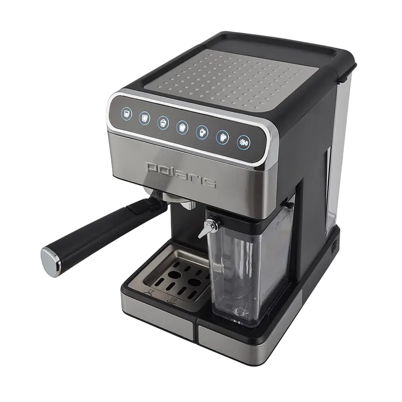 Кофеварка рожковая Polaris PCM 1535E Серебристый