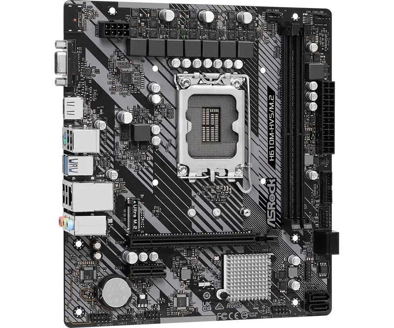 Материнская плата ASRock H610M-HVS/M.2 R2.0 LGA1700 Micro-ATX
