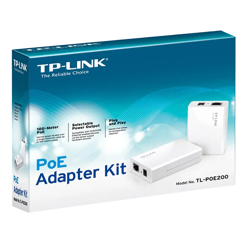 Kit adaptor Power over Ethernet TP-LINK Power over Alb