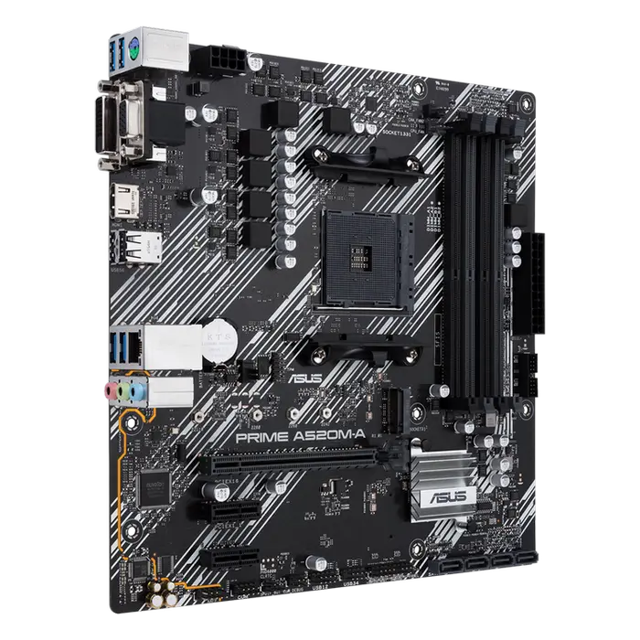 Материнская плата ASUS PRIME A520M-A AM4 Micro-ATX