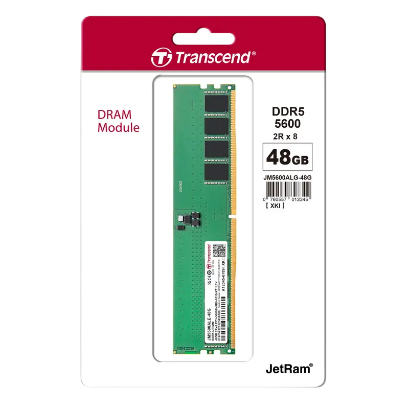 Memorie RAM Transcend JetRam JetRam 48GB Negru/Verde