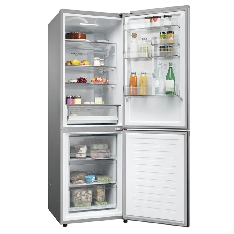 Frigider Haier 2D 60 Series 3 PRO Kombi Oțel inoxidabil