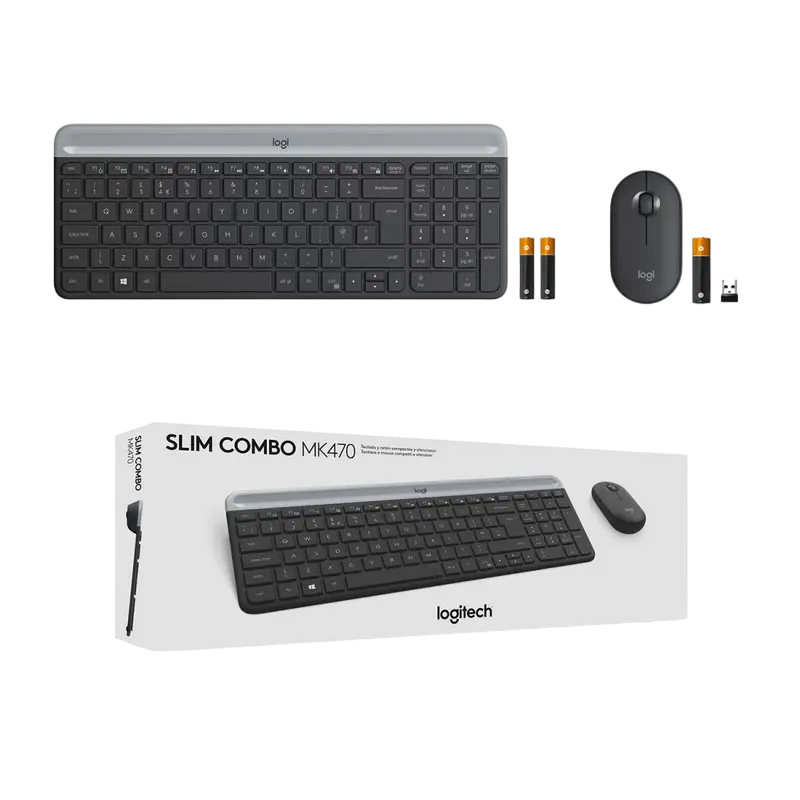Клавиатура и мышь Logitech MK470 Мембрана Черный