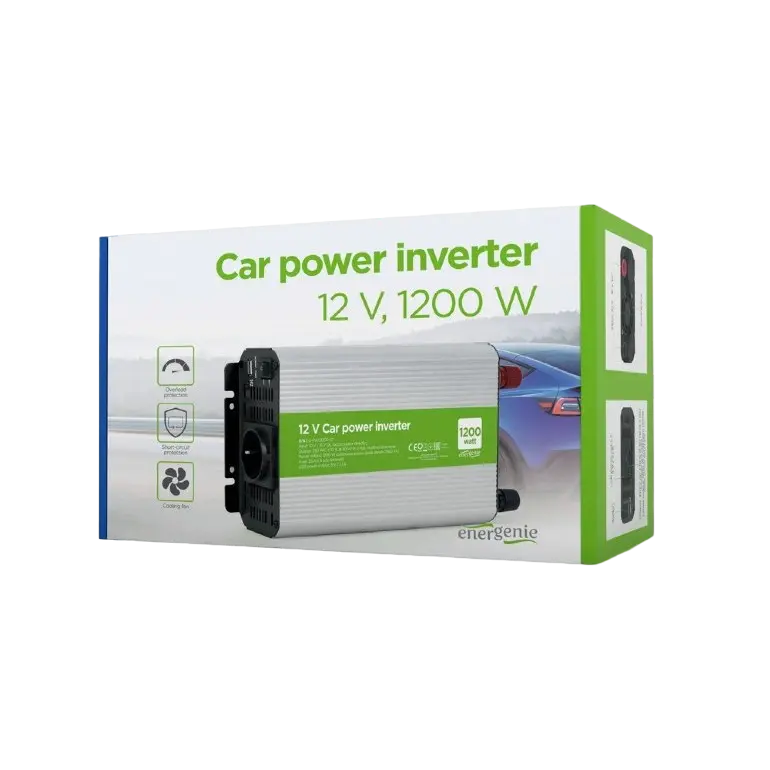 Автомобильный инвертор Energenie EG-PWC1200-01 Разноцветный