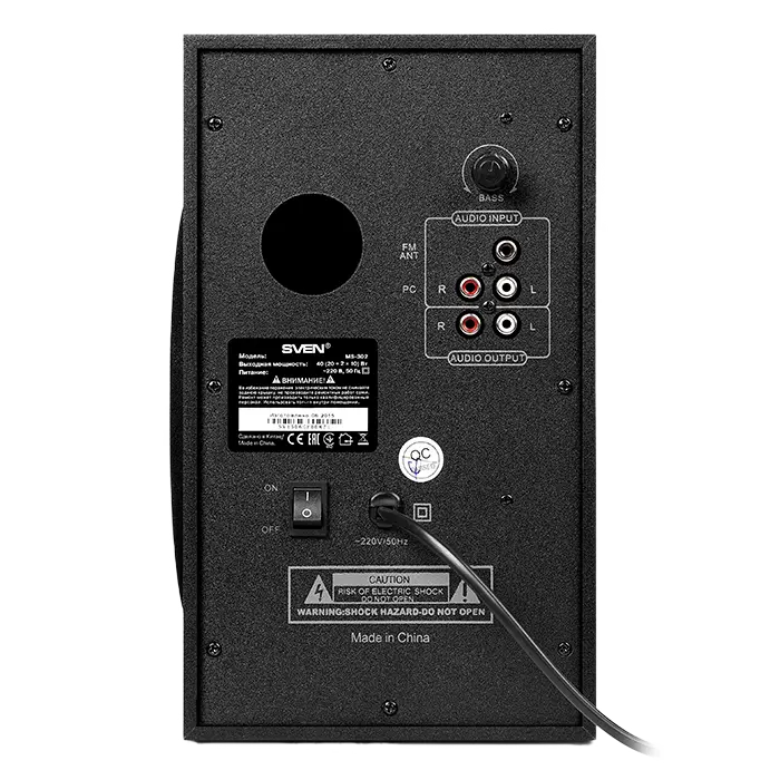 Компьютерные колонки SVEN MS-302 Черный