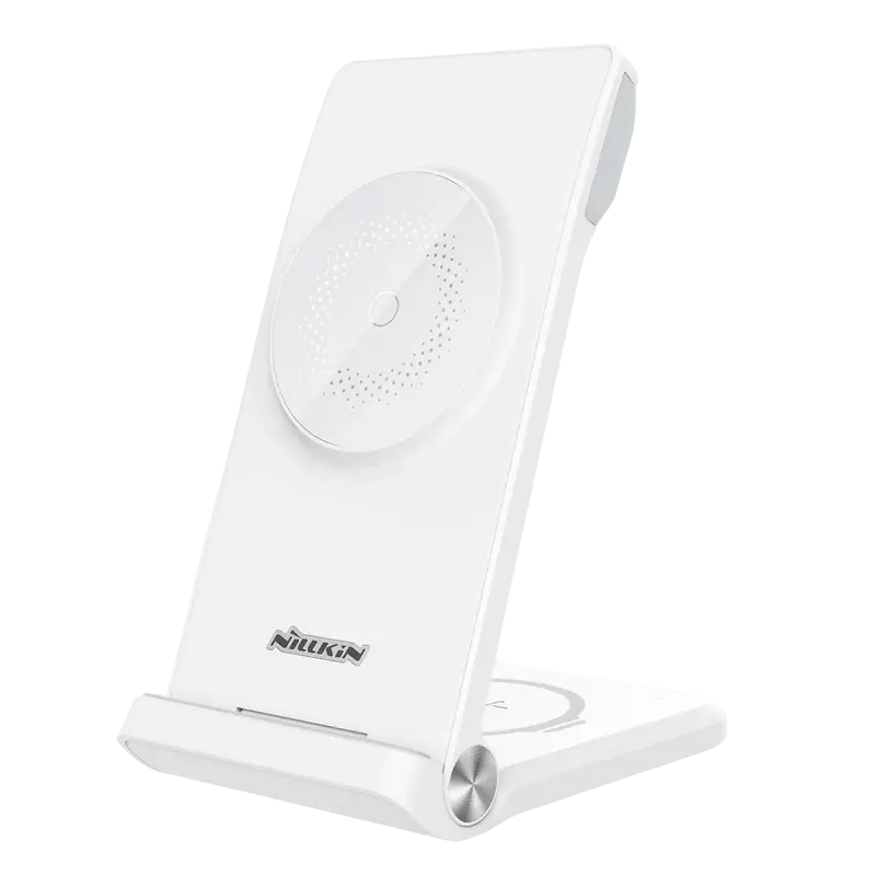 Încărcător wireless Nillkin PowerTrio 3 in 1 MagSafe Alb