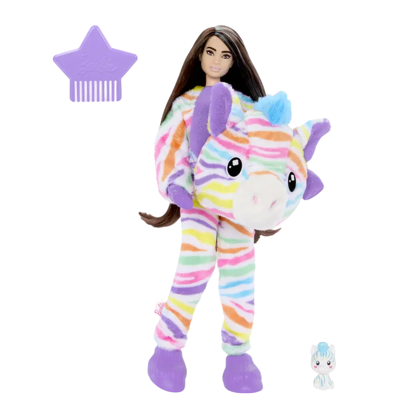 Barbie Cutie Reveal Color Dreams Series Zebra