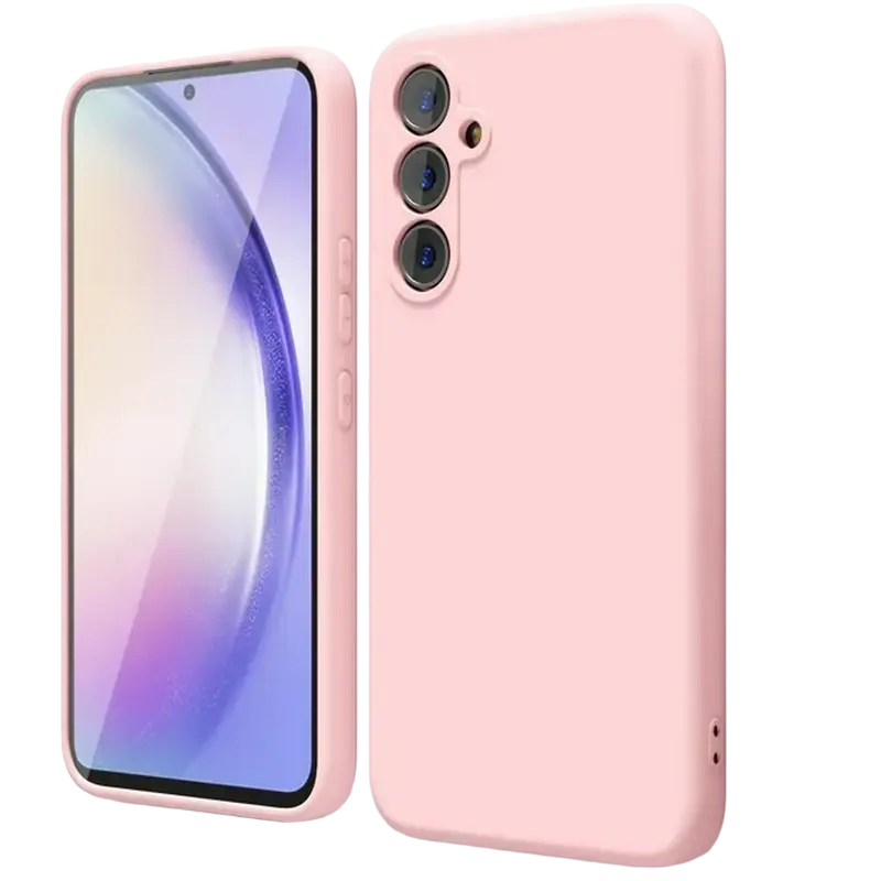 Husă Xcover Samsung Galaxy A15 Soft Touch Microfiber Soft Touch Series Roz