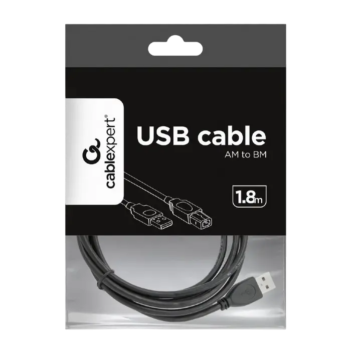 Коммуникационный кабель Cablexpert CCP-USB2-AMBM-6 Черный
