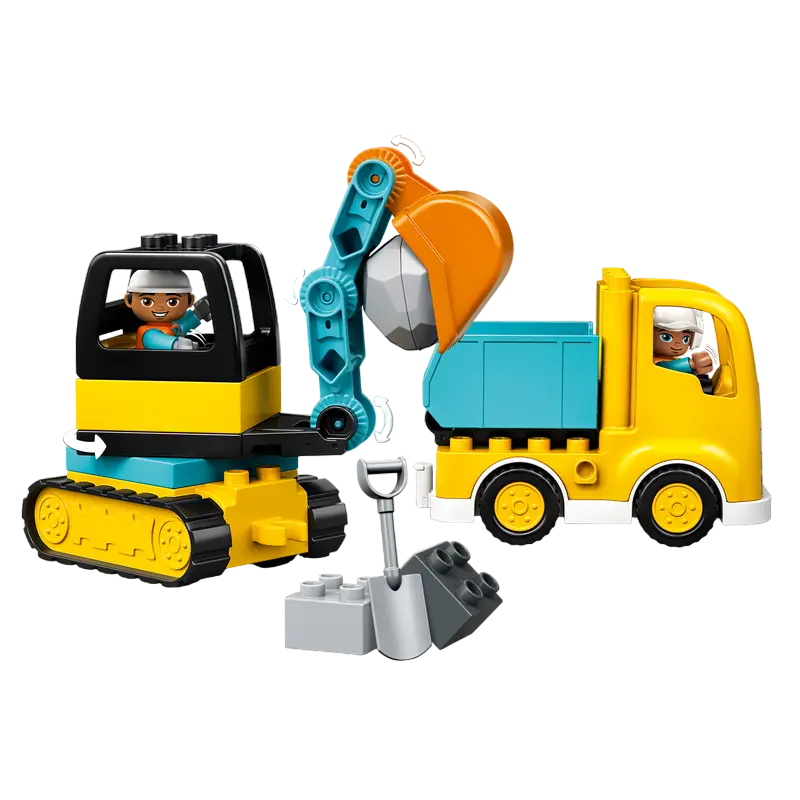 Constructor LEGO Truck & Tracked Excavator Galben