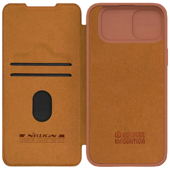 Husă tip carte Nillkin Apple iPhone 15 Plus Qin Pro Qin Pro Maro