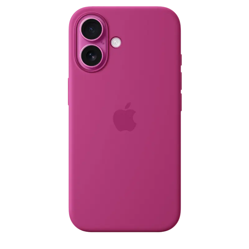 Чехол Apple iPhone 16 Silicone Case MagSafe A3313 Silicone Case with MagSafe Фуксия