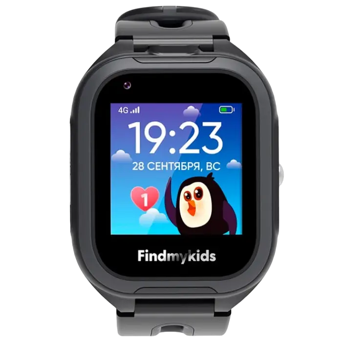 Детские часы Elari Findmykids Go 4G Чёрный