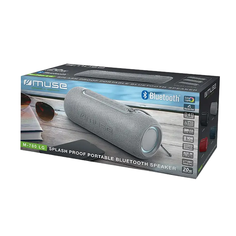 Портативная колонка MUSE M-780 LG Серебристый