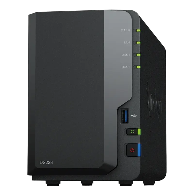 Сетевое хранилище SYNOLOGY DS223 Черный