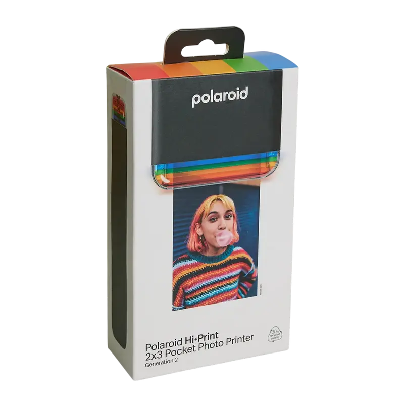 Фотопринтер Polaroid Hi-Print 2x3 Generation 2 + Paper 54 x 86 мм Черный