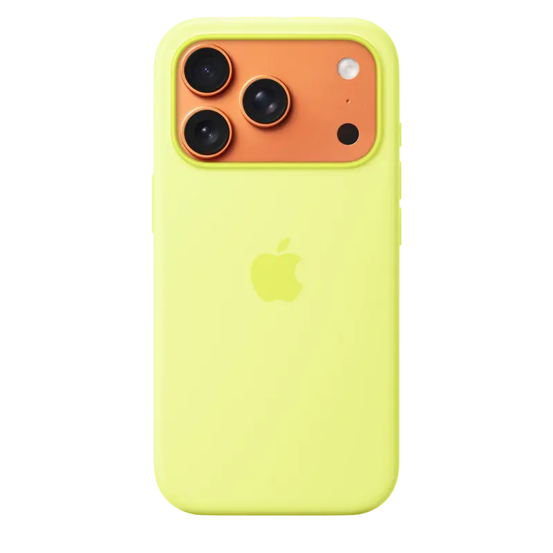 Чехол Apple iPhone 17 Pro Silicone Case with MagSafe A3559 Silicone Case with MagSafe Neon Yellow