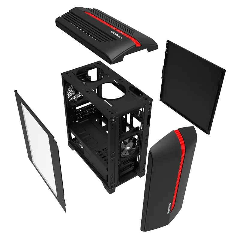 Carcasă PC Gamemax CENTAURI Midi-Tower Negru