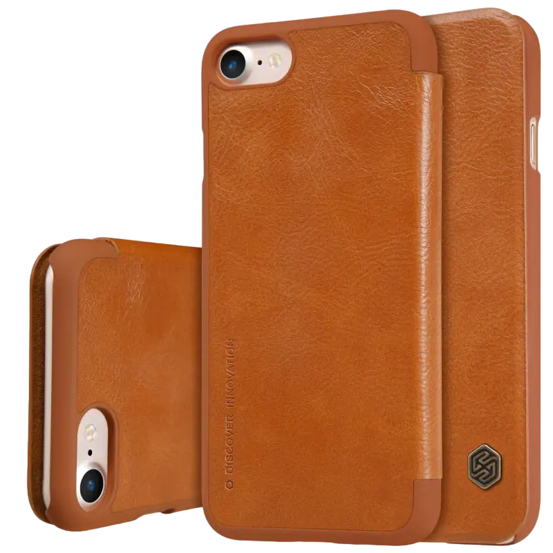 Чехол книжка Nillkin Apple iPhone SE 2020 /7/8 Qin Qin Золотой