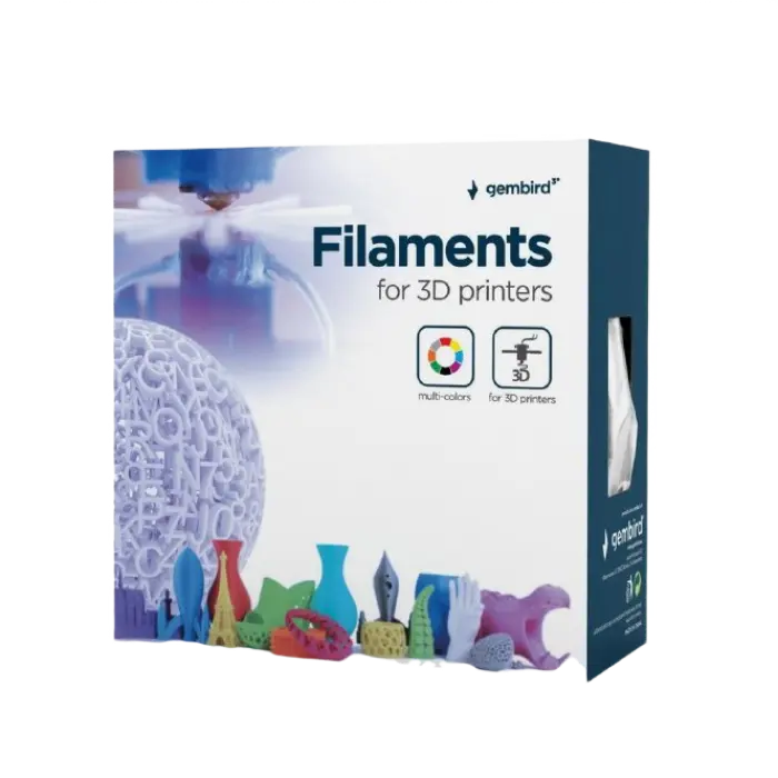 Нить для 3D-принтера Gembird 3DP-PLA1.75GE-01-BK Черный