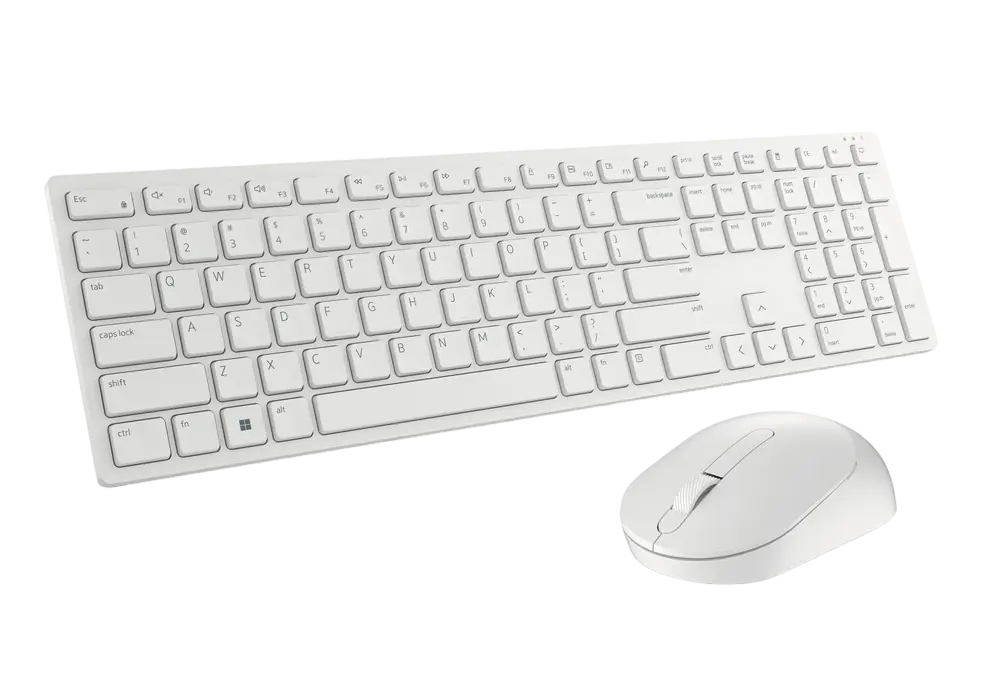 Set Tastatură + Mouse DELL KM5221W Membrană Alb