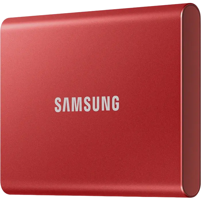 Внешний портативный SSD накопитель Samsung T7 500 ГБ Красный