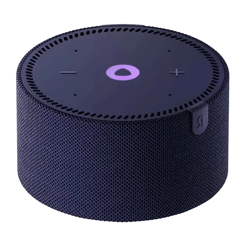 Умная колонка Yandex Station Mini with Clock Синий