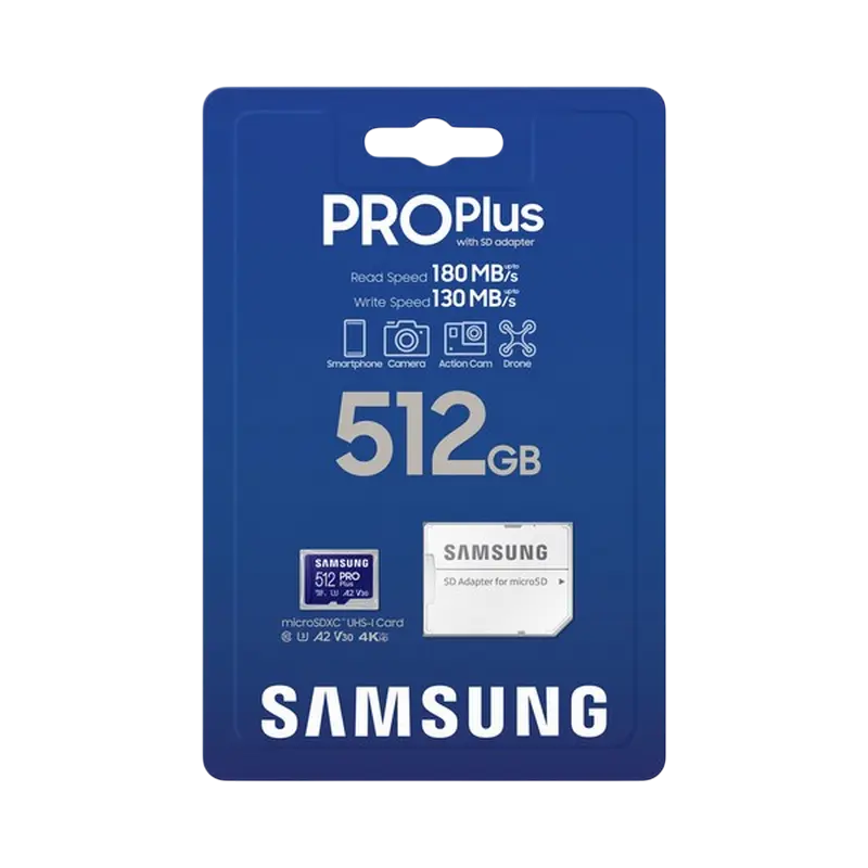 Карта памяти Samsung EVO Plus MicroSD 512ГБ