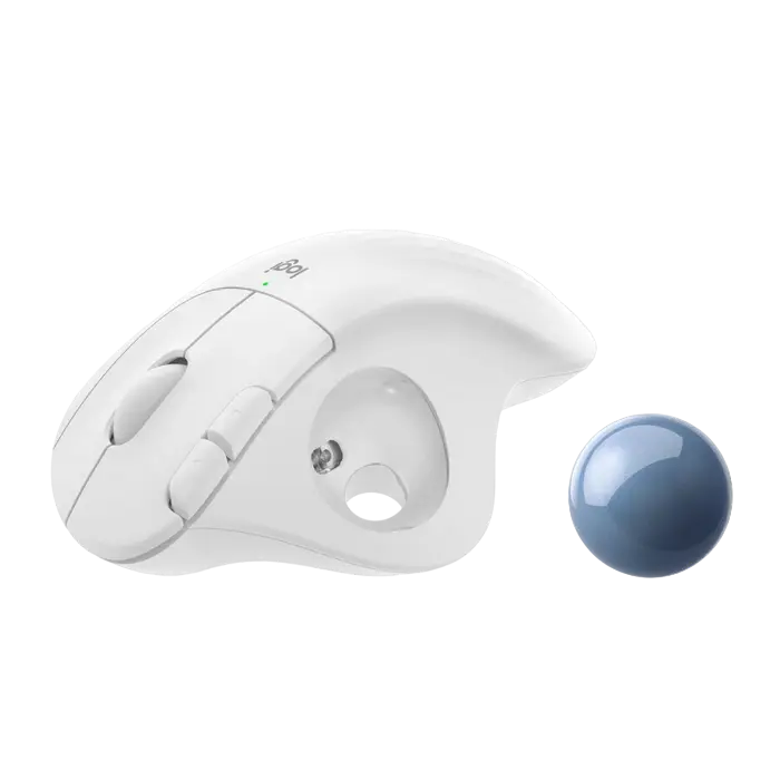 Беcпроводная мышь Logitech M575 Беспроводное Белый