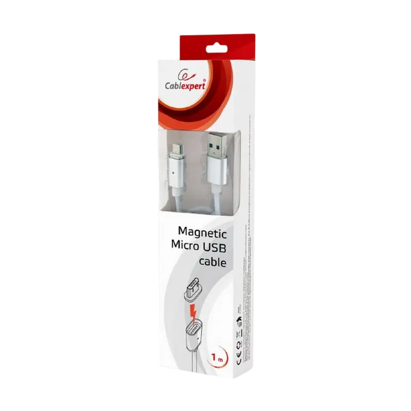 Кабель для зарядки и синхронизации Cablexpert CC-USB2-AMmUMM-1M Белый