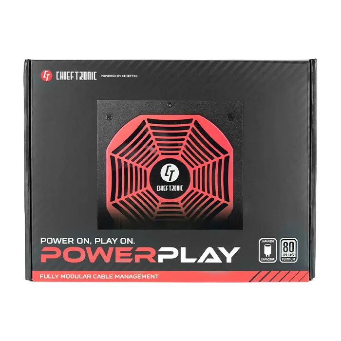 Tip Блок питания для компьютеров Chieftec GPU-850FC PowerPlay Gold Series ATX Черный