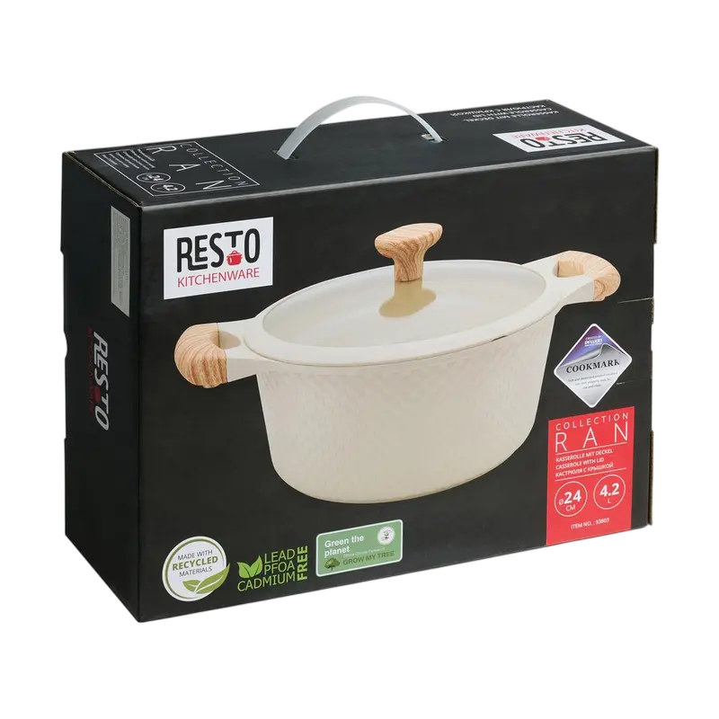 Кастрюля RESTO Ran RAN Бежевый