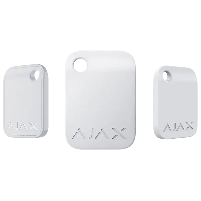 Защищенный бесконтактный брелок Ajax Tag Белый