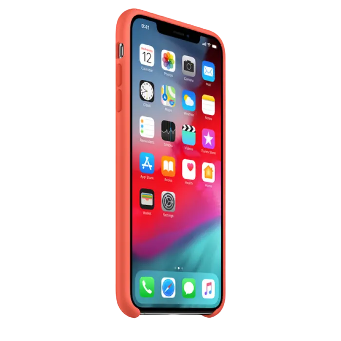 Husă Apple iPhone XS Max Silicone Case Husă din silicon Nectarină
