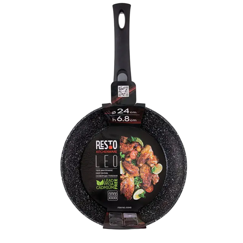 Сковорода глубокая RESTO Leo LEO Чёрный