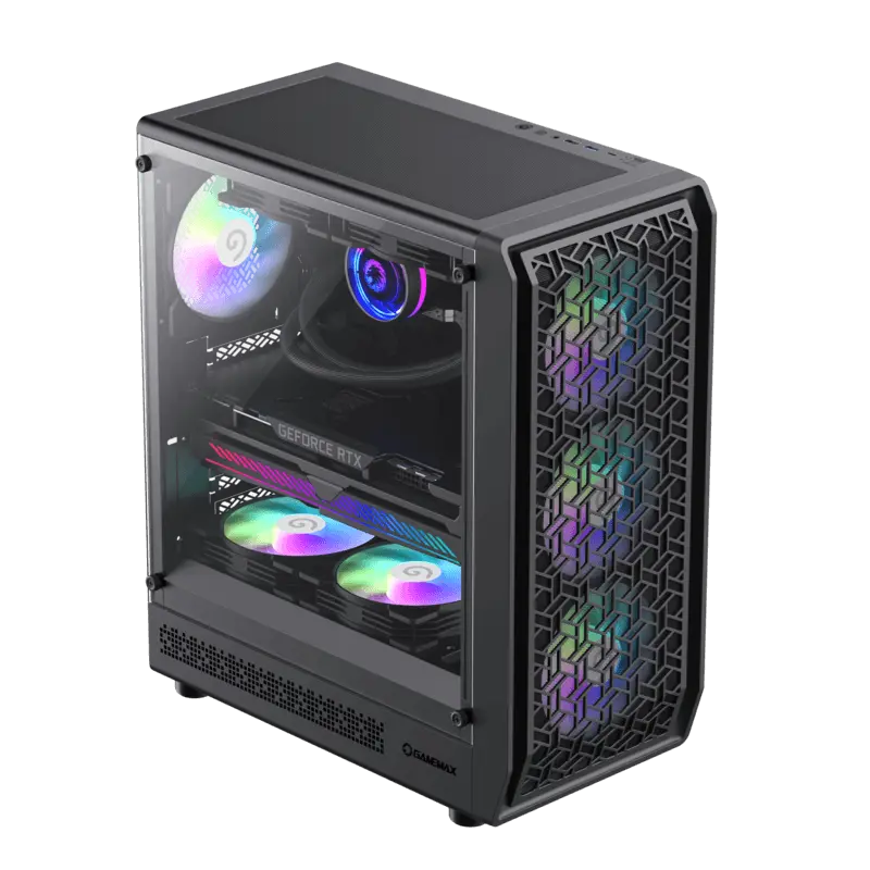 Carcasă PC Gamemax FORGE AB Midi-Tower Negru