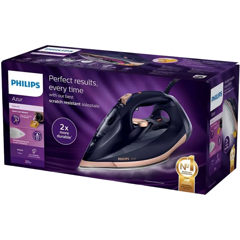 Fier de călcat Philips Azur Negru | Auriu