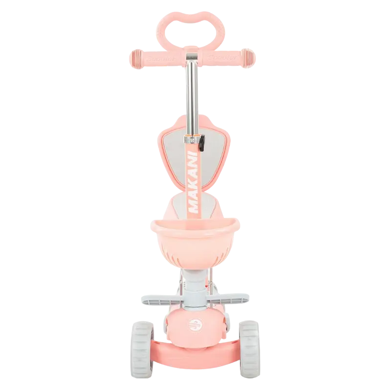 Детский 3-колесный самокат Makani BonBon Розовый