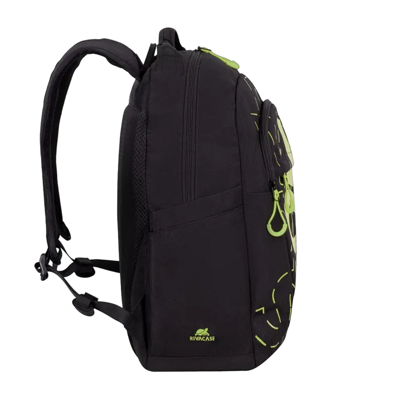 Повседневный рюкзак Rivacase Heide Чёрный/Лайм