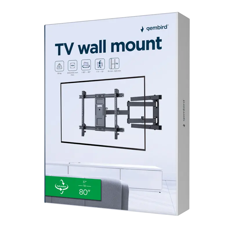 Кронштейн для телевизора Gembird WM-80ST-05 Черный