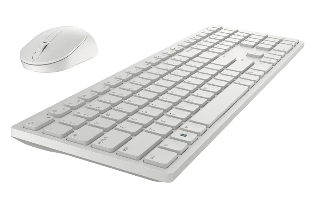 Set Tastatură + Mouse DELL KM5221W Membrană Alb