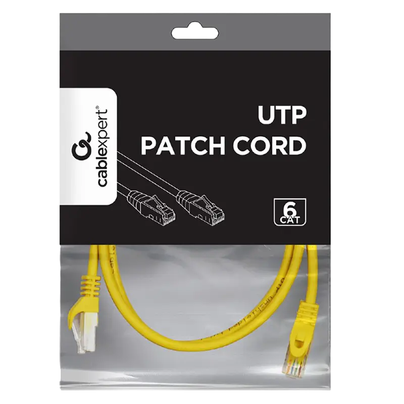 Патч-корд Cablexpert PP6U-1M/Y Жёлтый