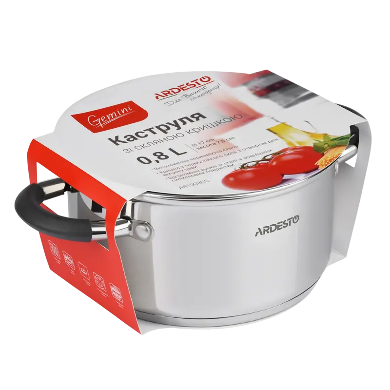 Кастрюля Ardesto Gemini Salerno Gemini Salerno Нержавеющая сталь